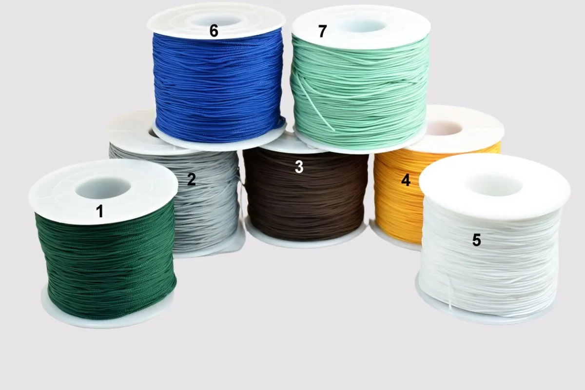 0.8mm Knot Nylon Cord Shamballa Macrame Beading Kumihimo String 100 Meters Cord Knot Shamballa Macrame Bead Beading Size 0.8mm Thread Cord