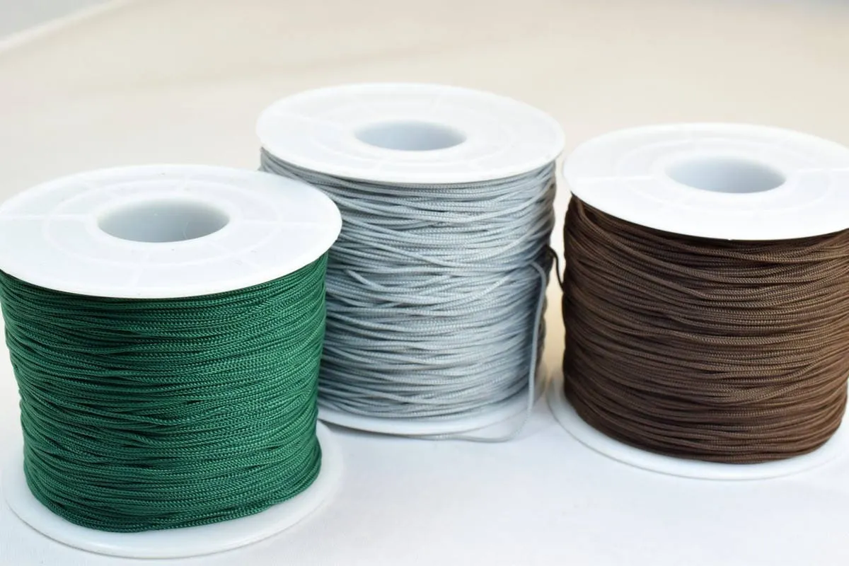 0.8mm Knot Nylon Cord Shamballa Macrame Beading Kumihimo String 100 Meters Cord Knot Shamballa Macrame Bead Beading Size 0.8mm Thread Cord