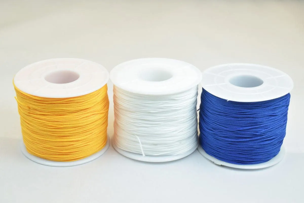 0.8mm Knot Nylon Cord Shamballa Macrame Beading Kumihimo String 100 Meters Cord Knot Shamballa Macrame Bead Beading Size 0.8mm Thread Cord