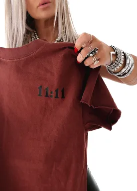 11:11 ANGEL NUMBERS SIDE SLIT TEE