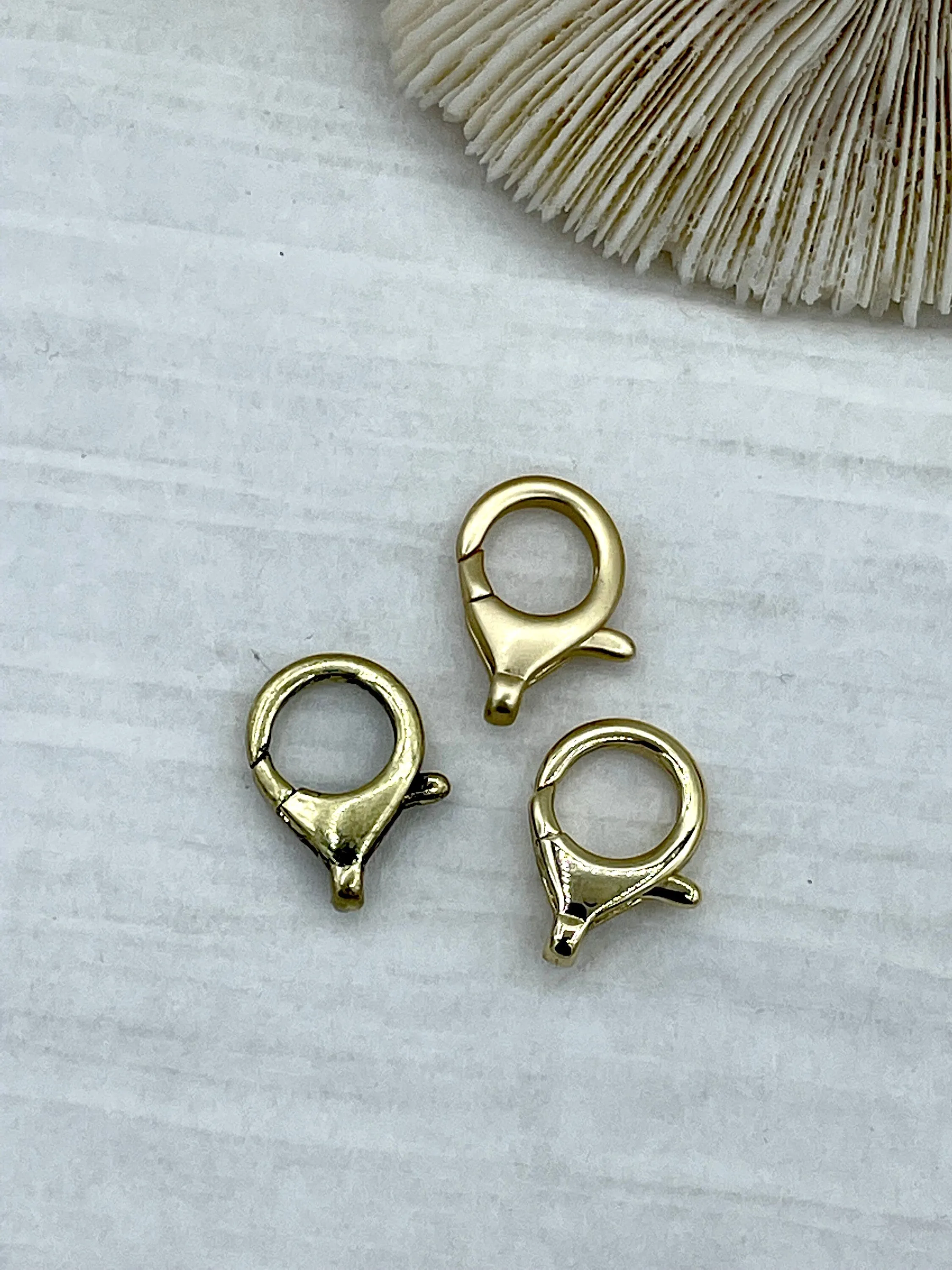 16mm Brass Lobster Clasp, Small Claw Clasp, Spring Hook Lobster Clasp, Jewelry Clasps ,Brass Clasp, Findings, 7 colors Fast Shipping