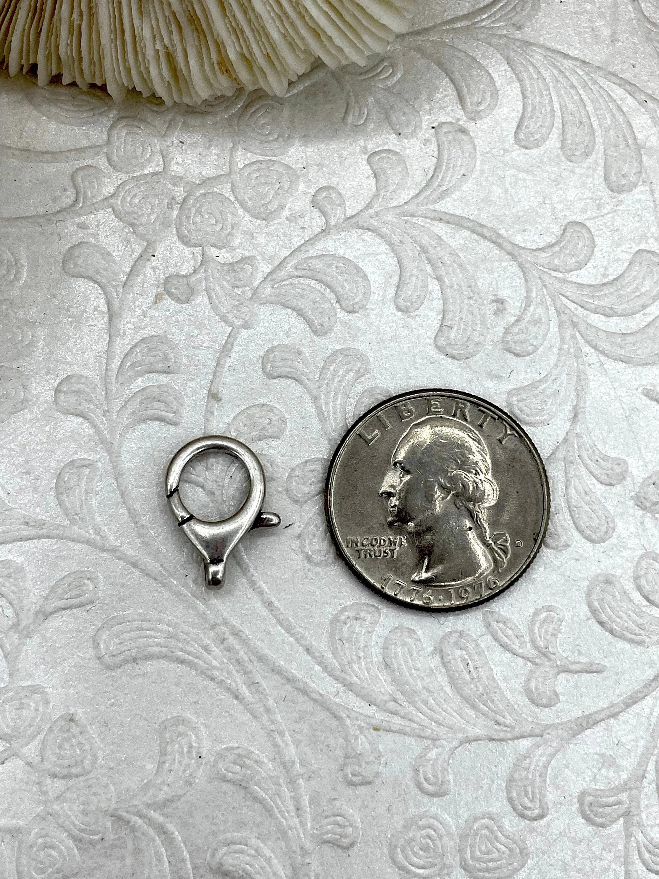 16mm Brass Lobster Clasp, Small Claw Clasp, Spring Hook Lobster Clasp, Jewelry Clasps ,Brass Clasp, Findings, 7 colors Fast Shipping