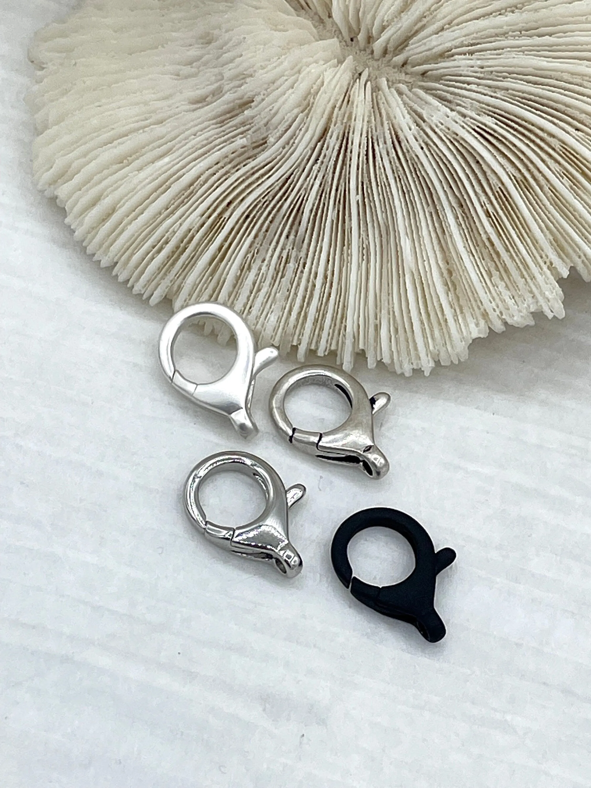 16mm Brass Lobster Clasp, Small Claw Clasp, Spring Hook Lobster Clasp, Jewelry Clasps ,Brass Clasp, Findings, 7 colors Fast Shipping