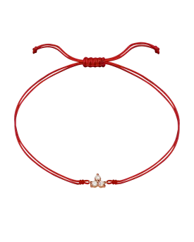 3 Studs Diamond String of love - 14K Rose Gold