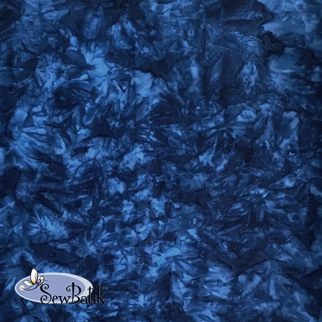 57" Batik Canvas (5oz) - Hand Dyed - Twilight Blue