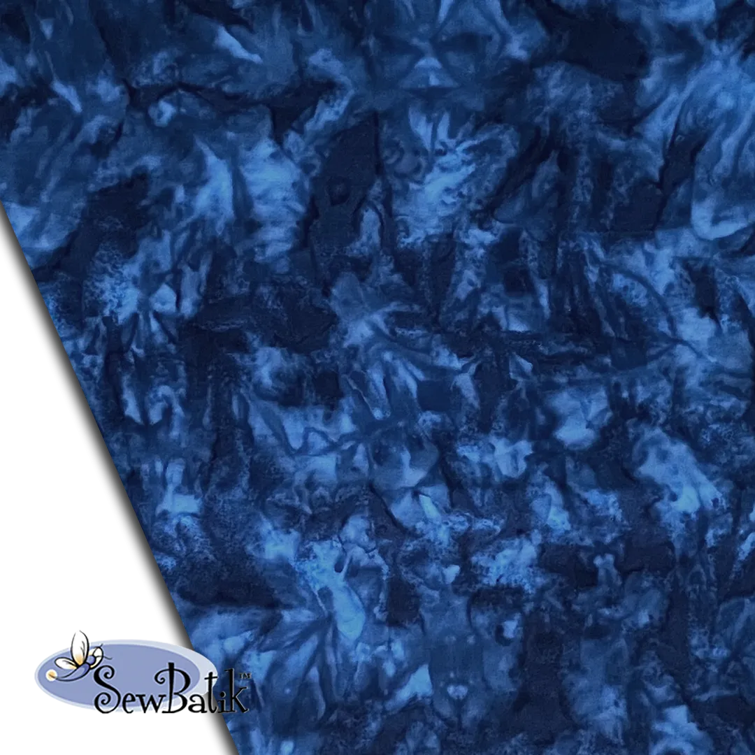 57" Batik Canvas (5oz) - Hand Dyed - Twilight Blue