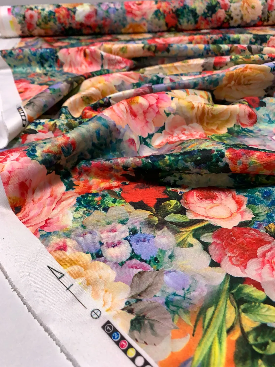A Floral Dream Printed Scuba - Multicolor