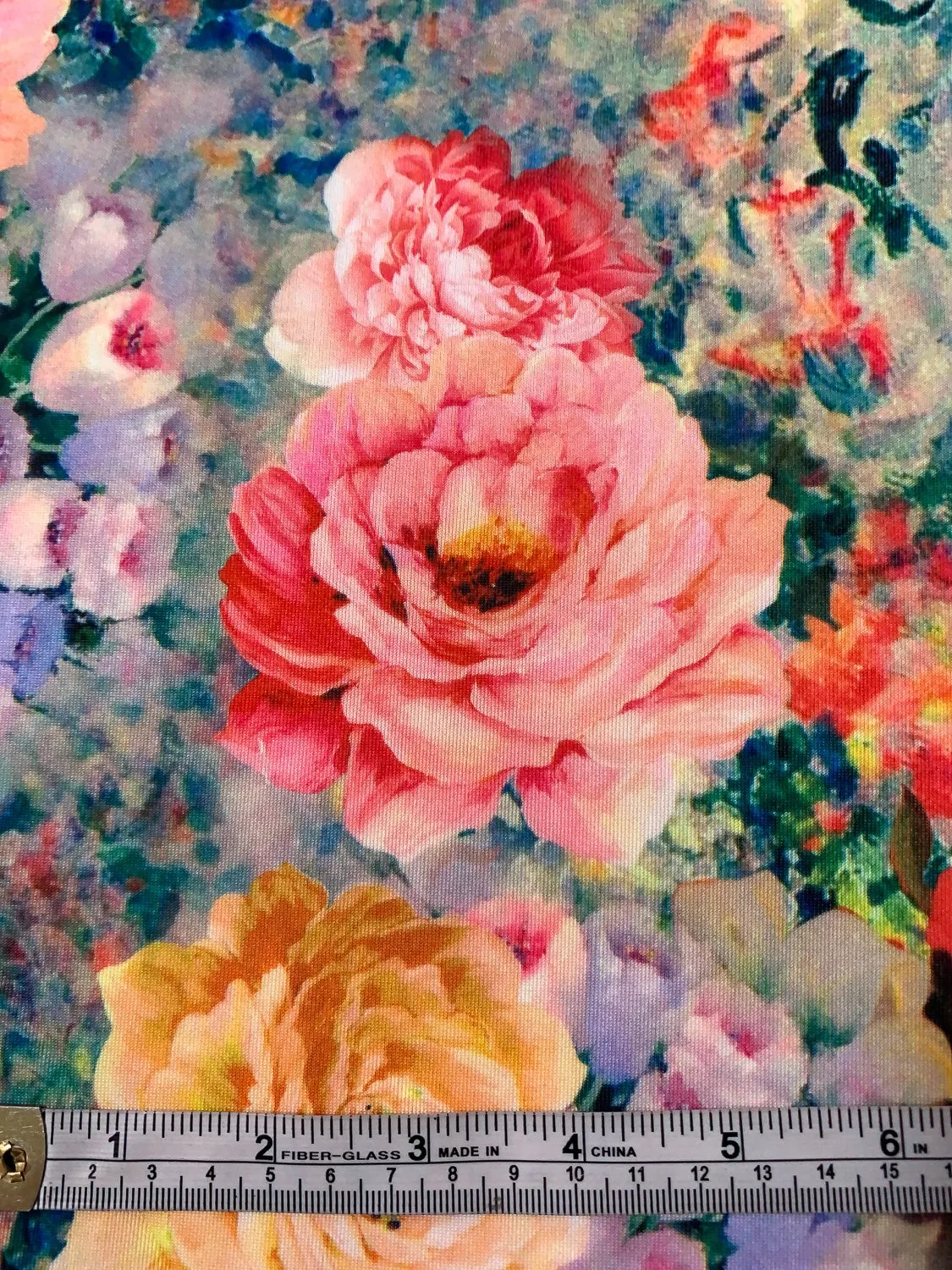 A Floral Dream Printed Scuba - Multicolor