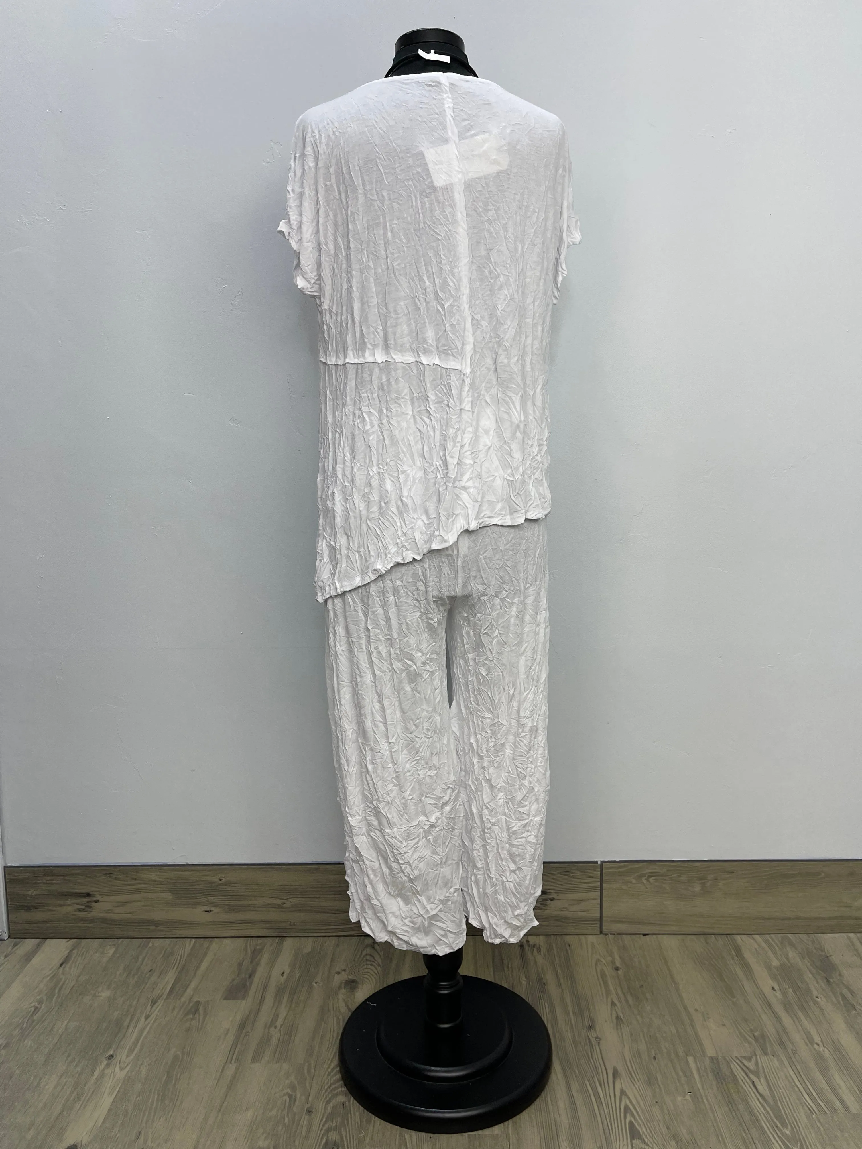 Addie Asymmetrical Tunic - White