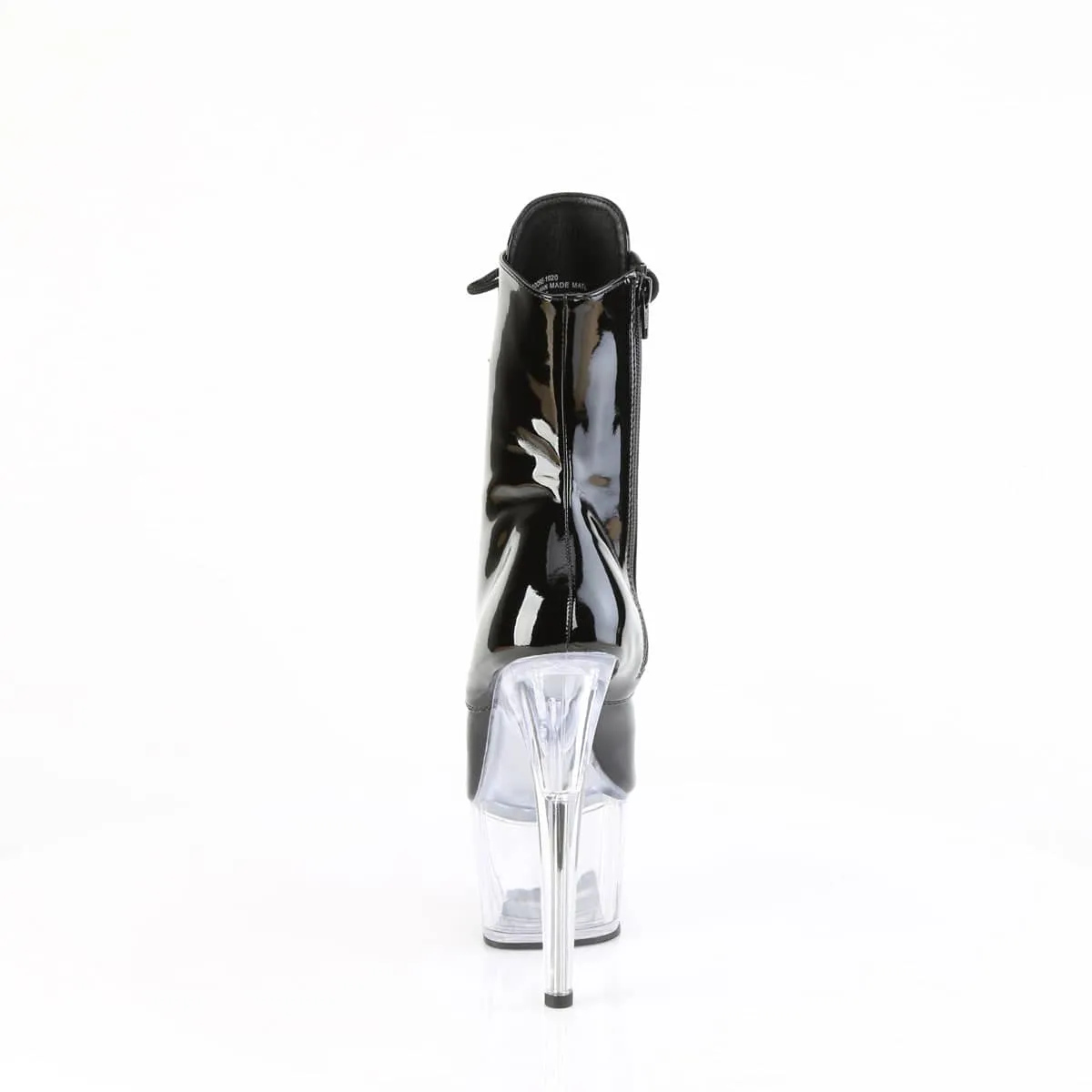 ADORE-1020 Black & Clear Calf High Boots