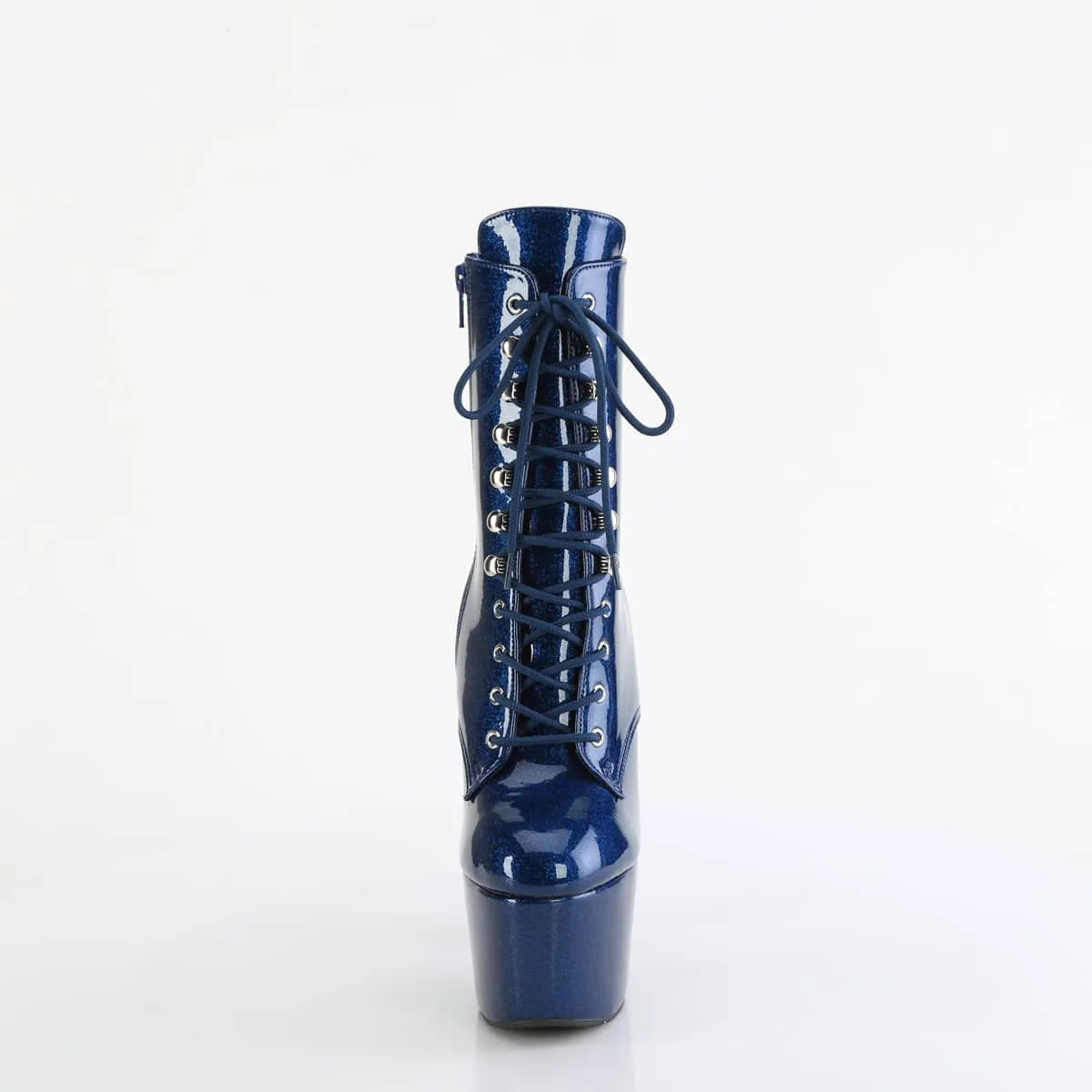 ADORE-1020GP Navy Blue Glitter Calf High Boots