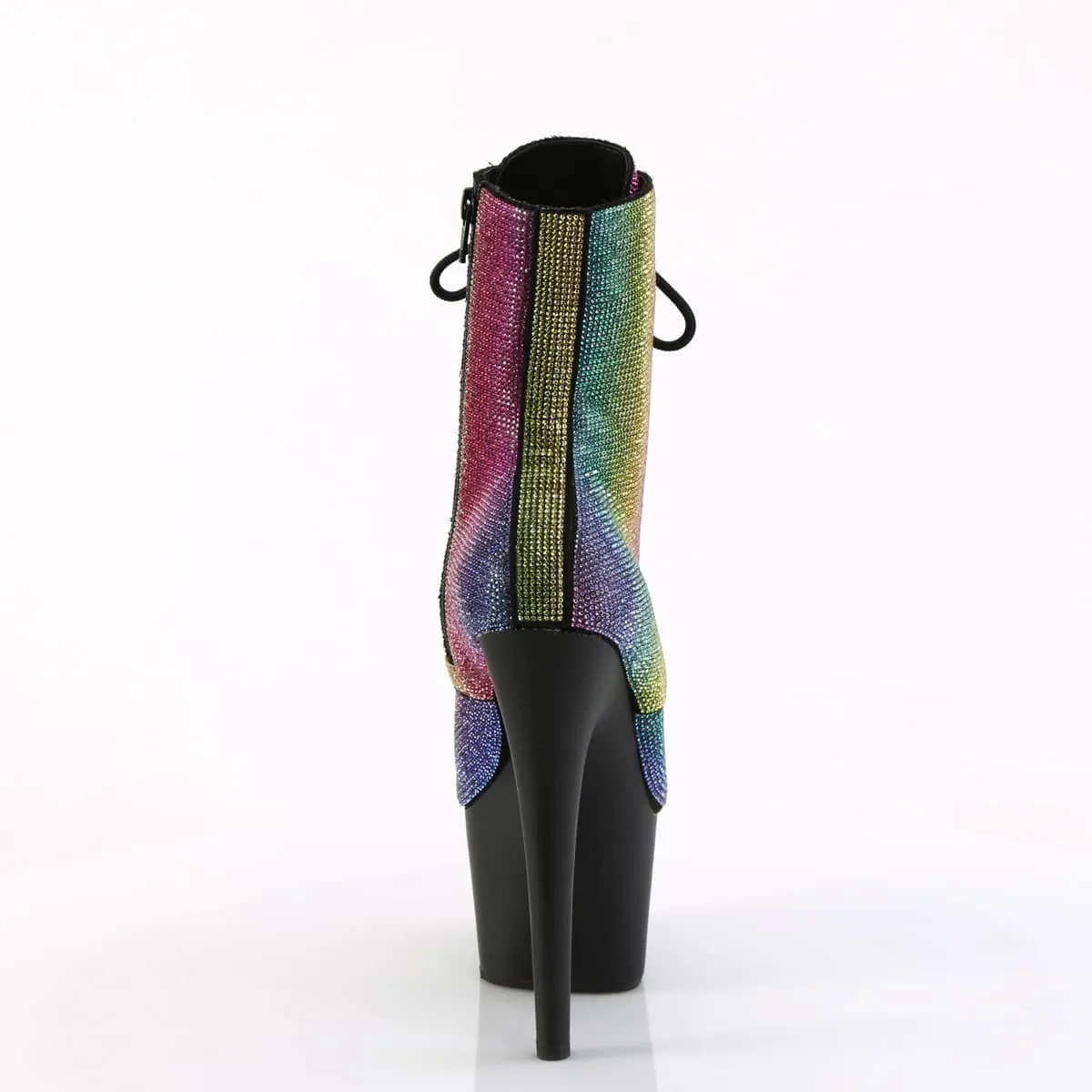 ADORE-1020RS Black & Multi Colour Calf High Boots