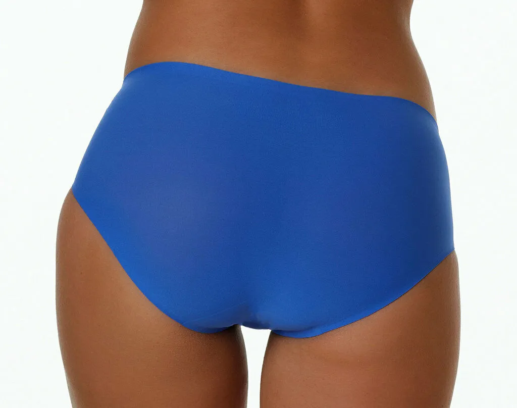 After Eden Unlimited Midi Brief 2 Pair Pack One Size S-XL Blue and Animal Print
