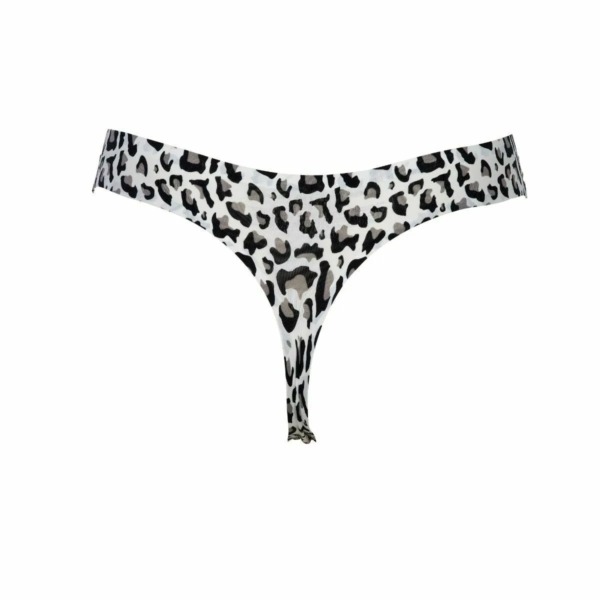 After Eden Unlimited Thong 2 Pair Pack One Size S-XL Blue and Animal Print