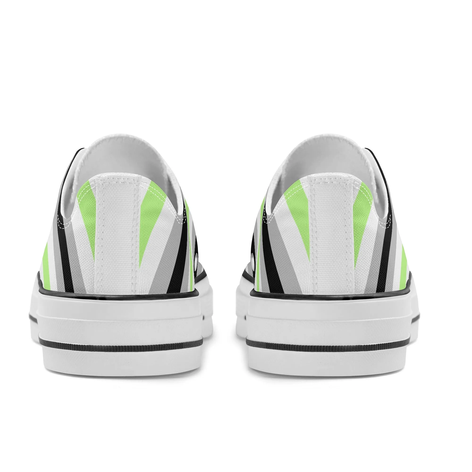 Agender Pride Collection - Mens Classic Low Top Canvas Shoes for the LGBTQIA  community
