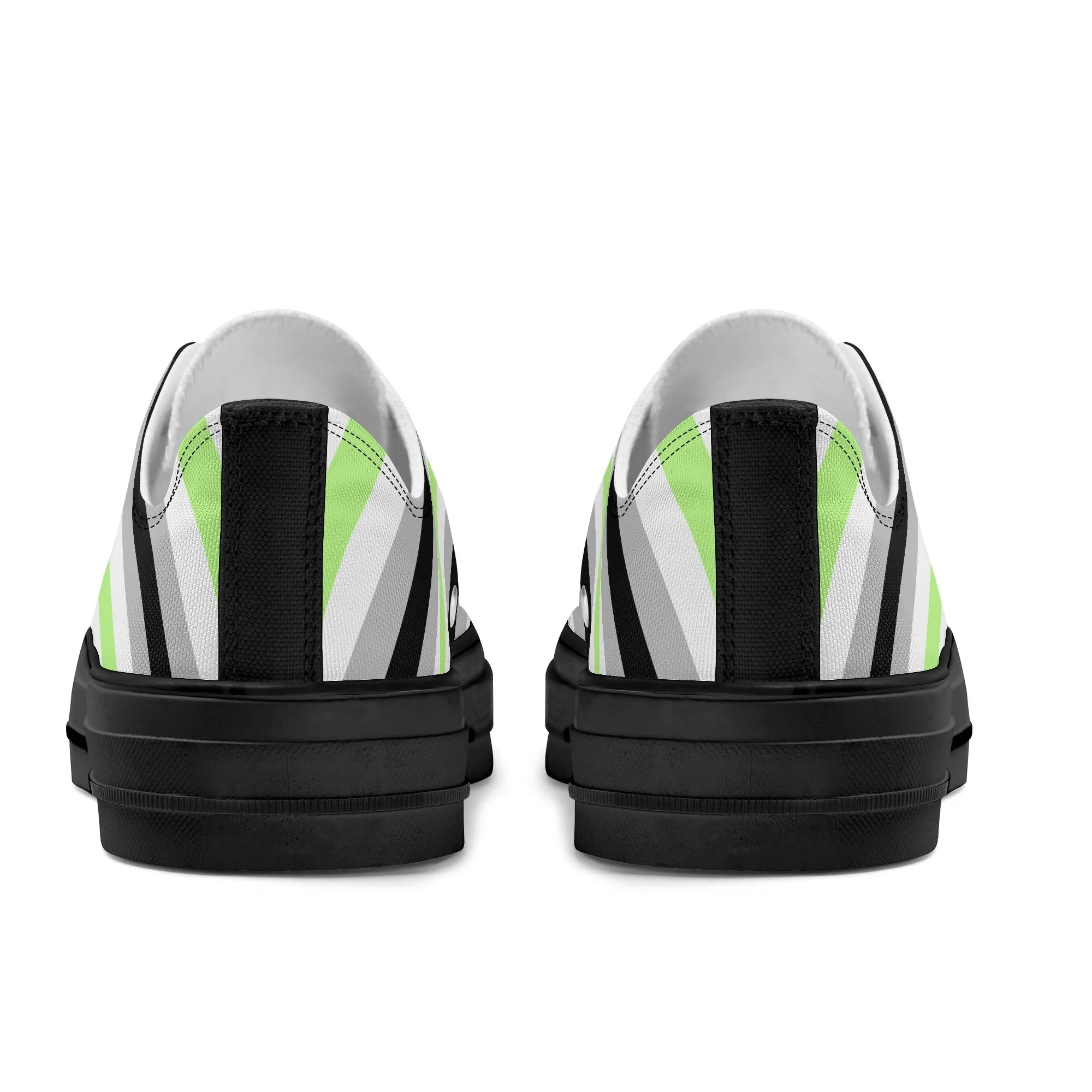 Agender Pride Collection - Mens Classic Low Top Canvas Shoes for the LGBTQIA  community