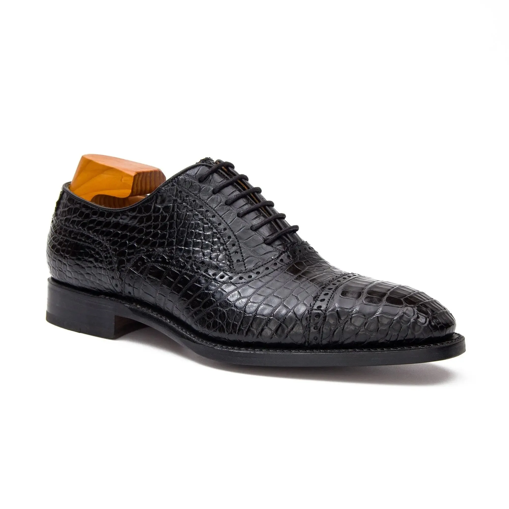 Alligator Skin Oxford Shoes