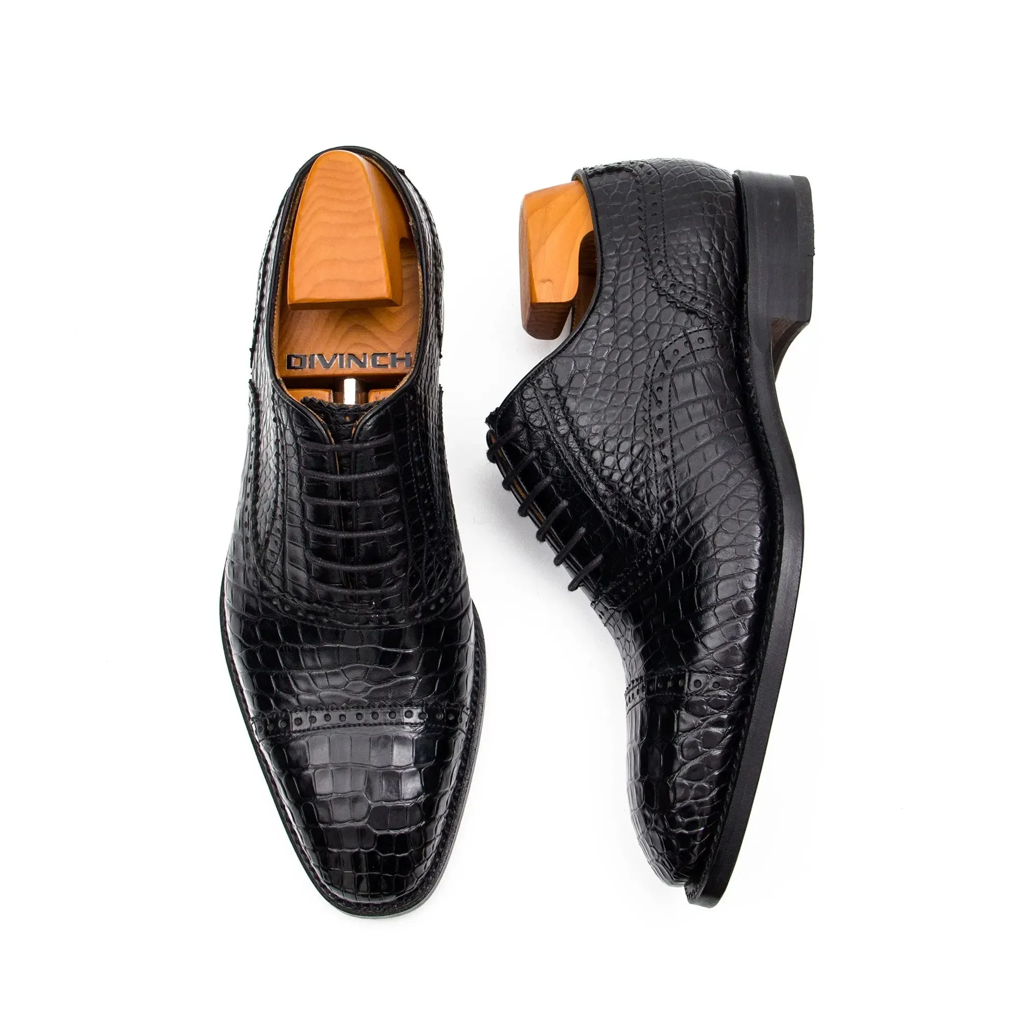 Alligator Skin Oxford Shoes