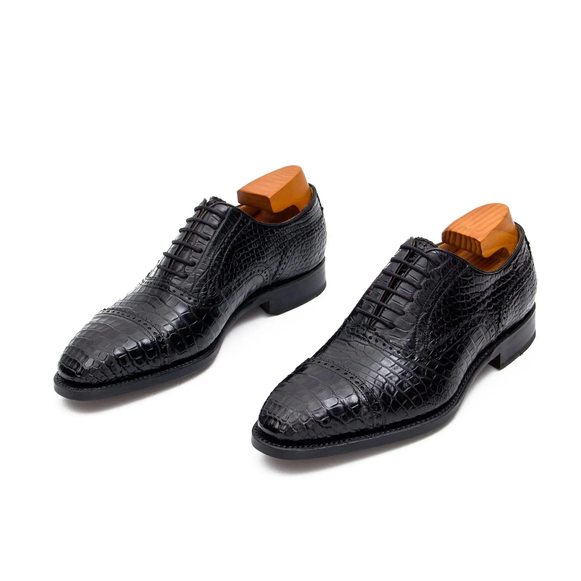 Alligator Skin Oxford Shoes