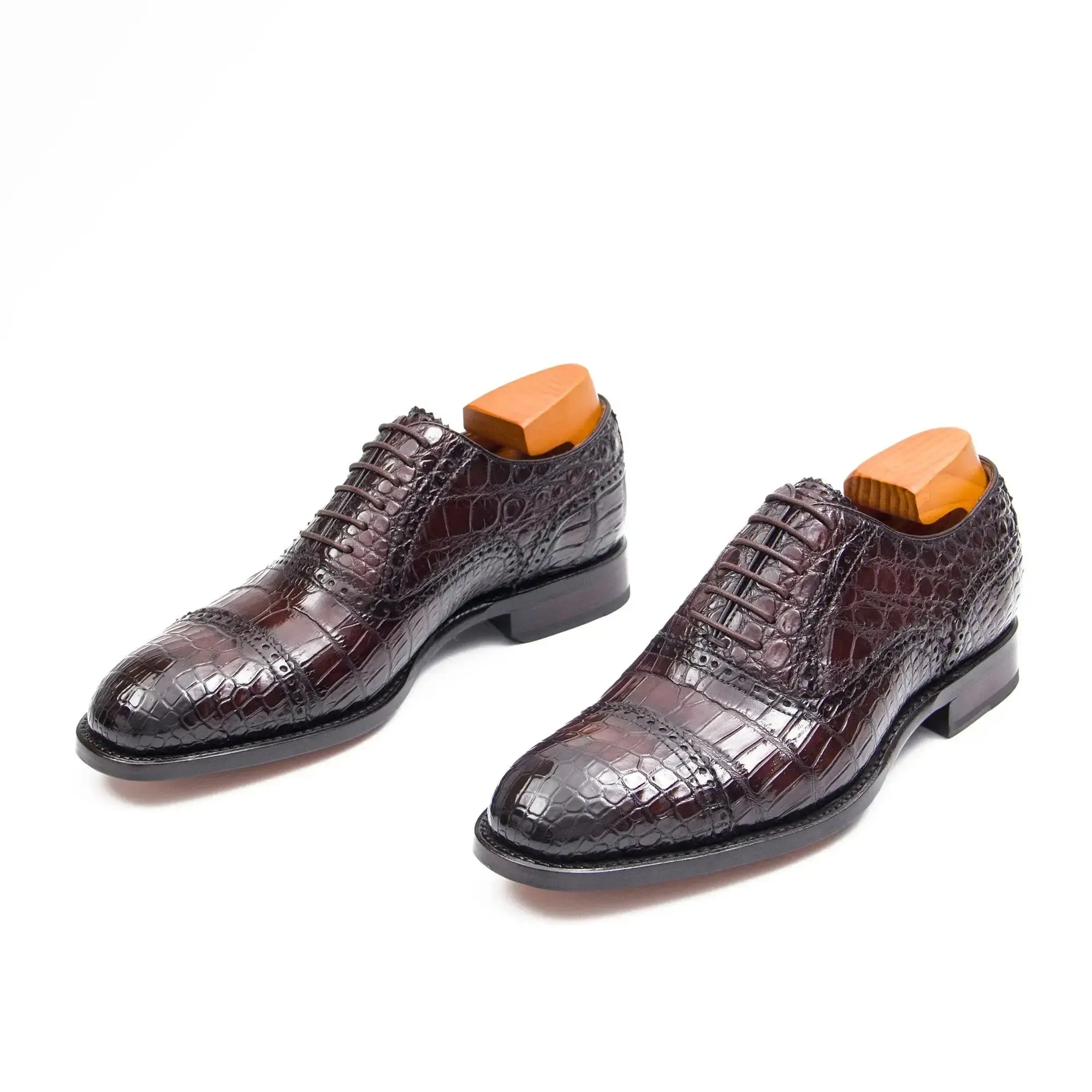 Alligator Skin Oxford Shoes