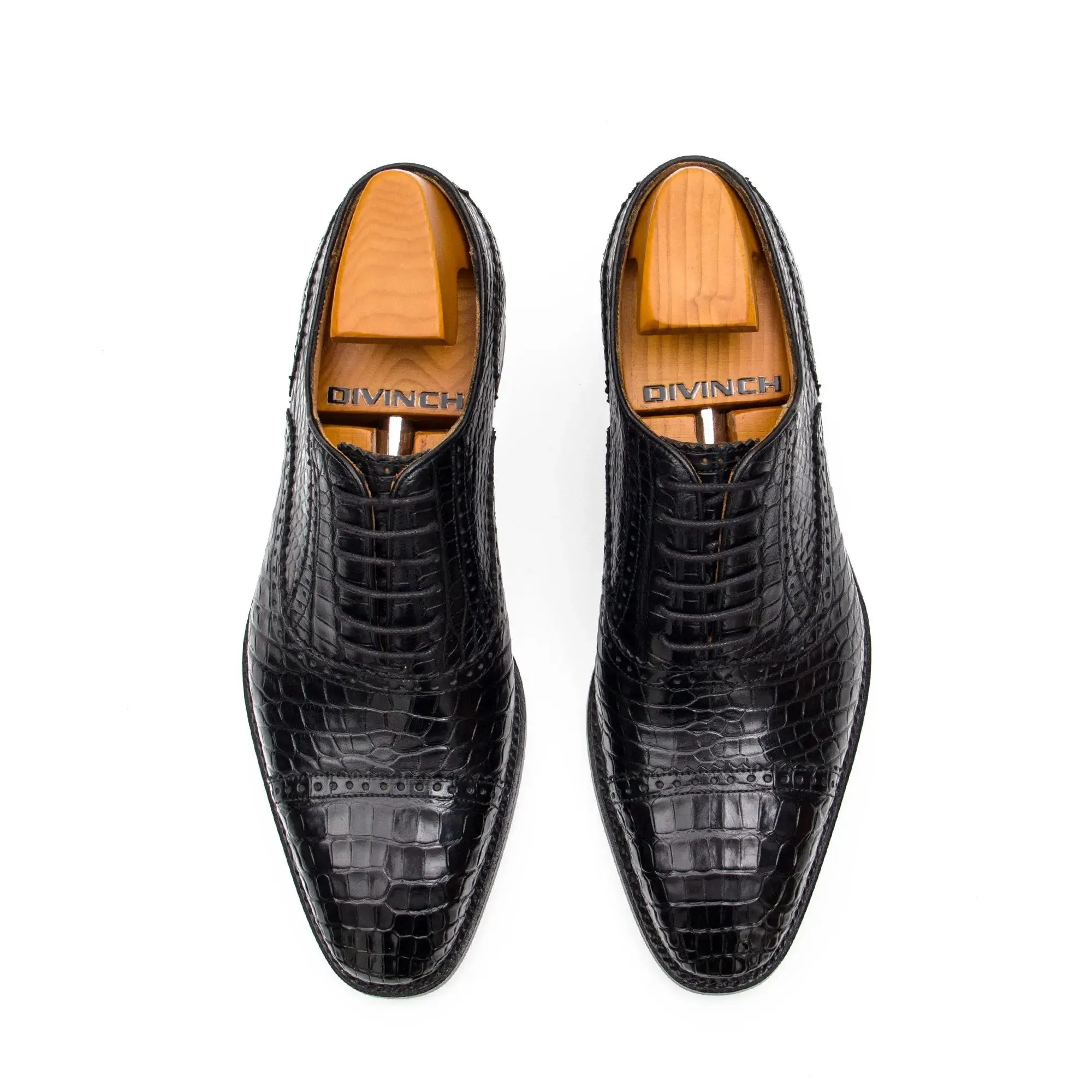 Alligator Skin Oxford Shoes