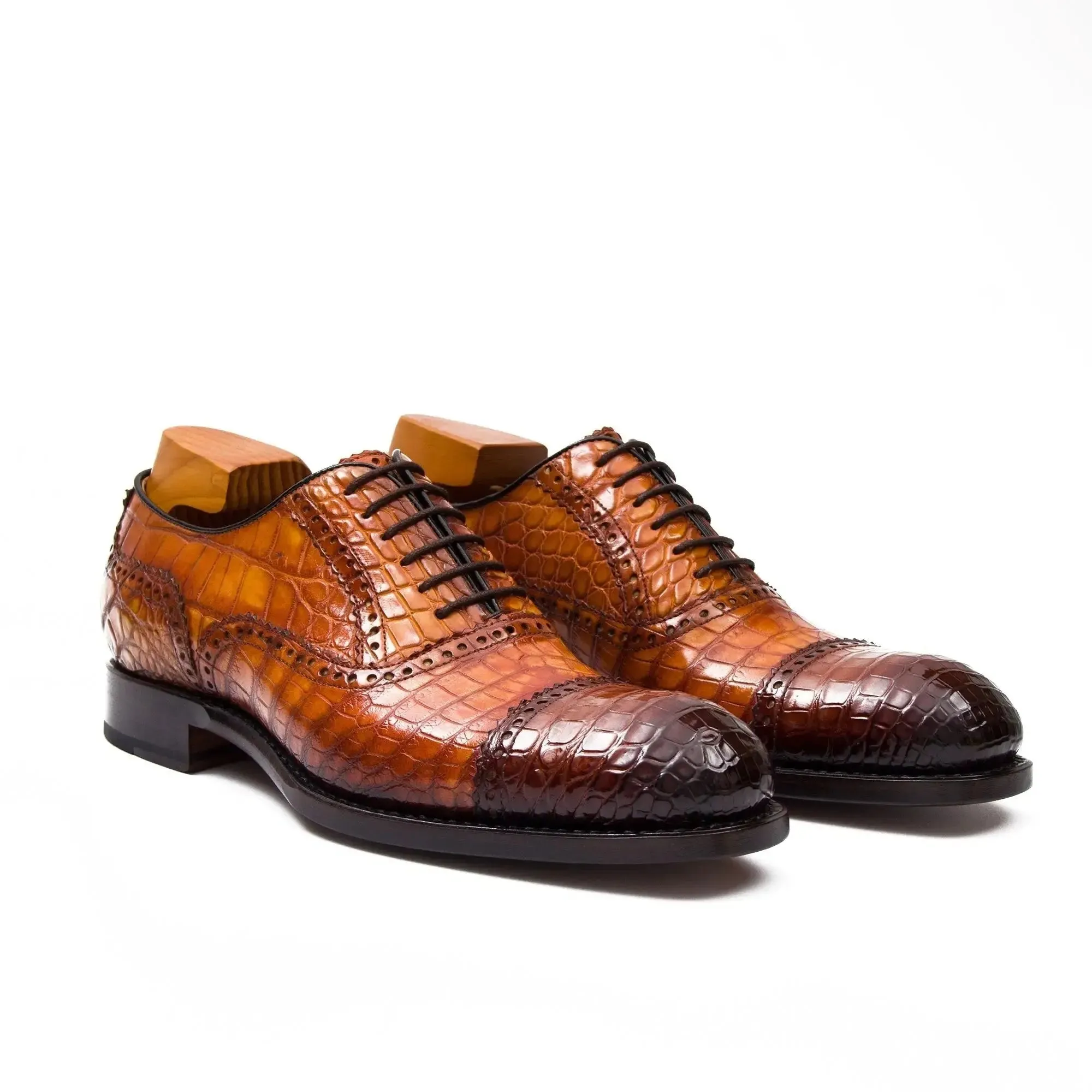 Alligator Skin Oxford Shoes