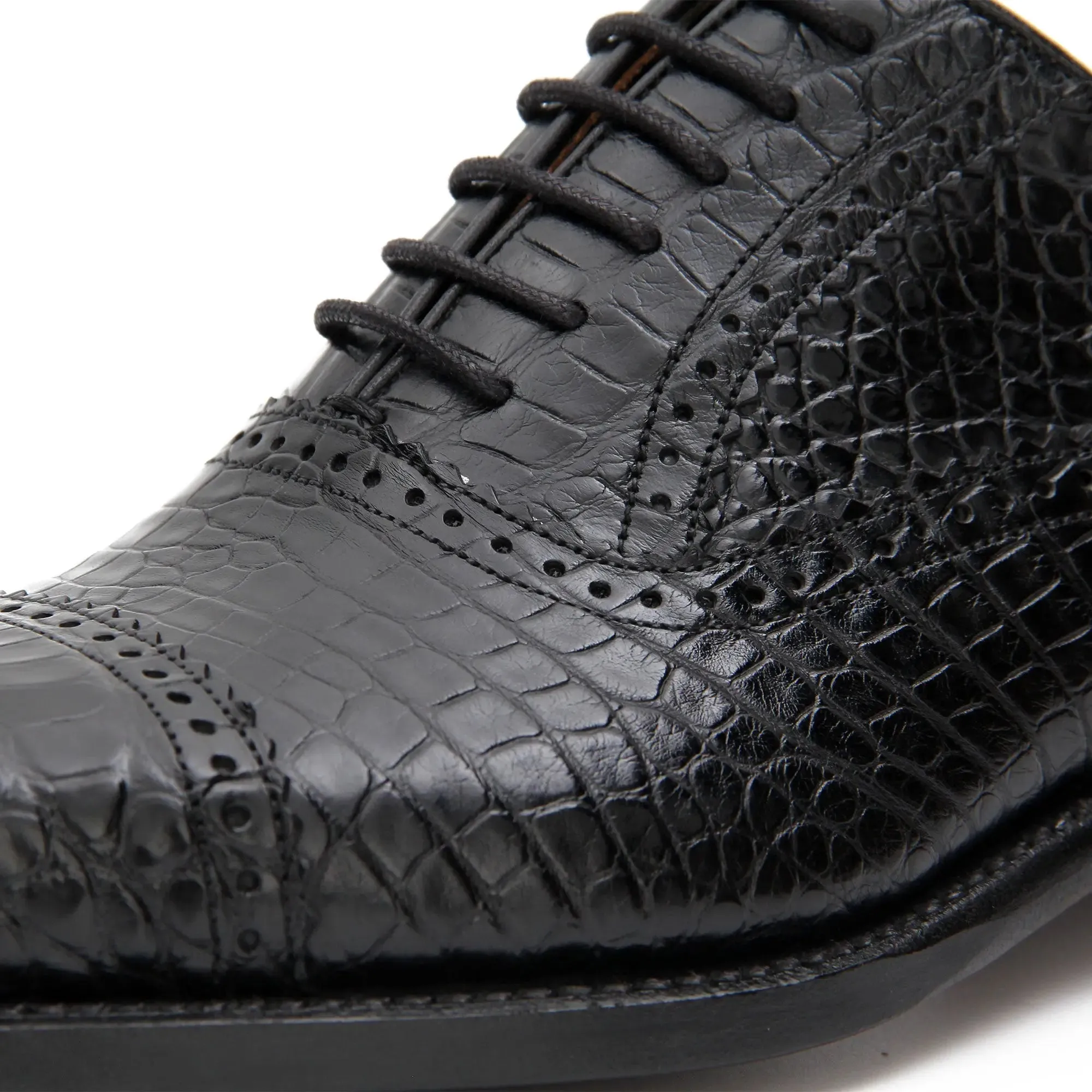 Alligator Skin Oxford Shoes