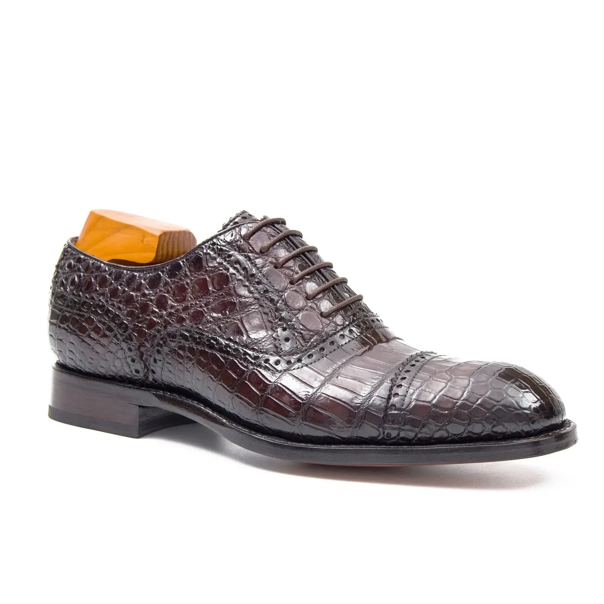 Alligator Skin Oxford Shoes