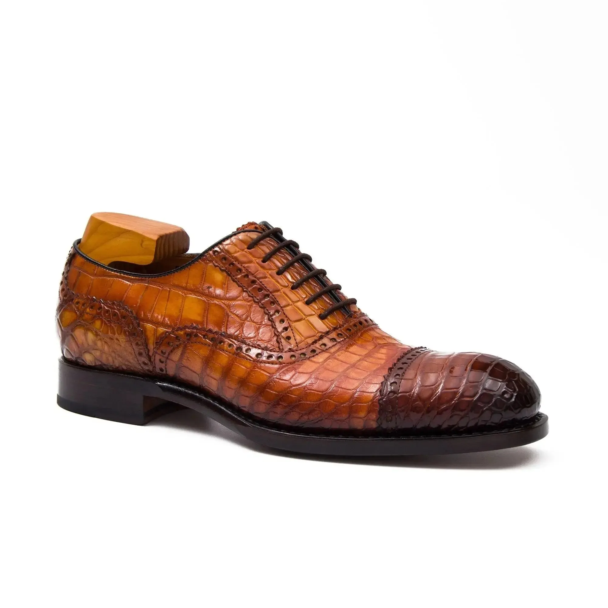 Alligator Skin Oxford Shoes