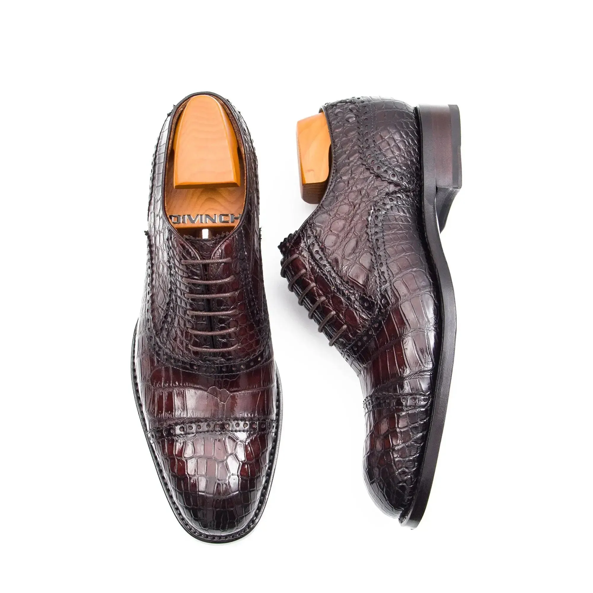 Alligator Skin Oxford Shoes