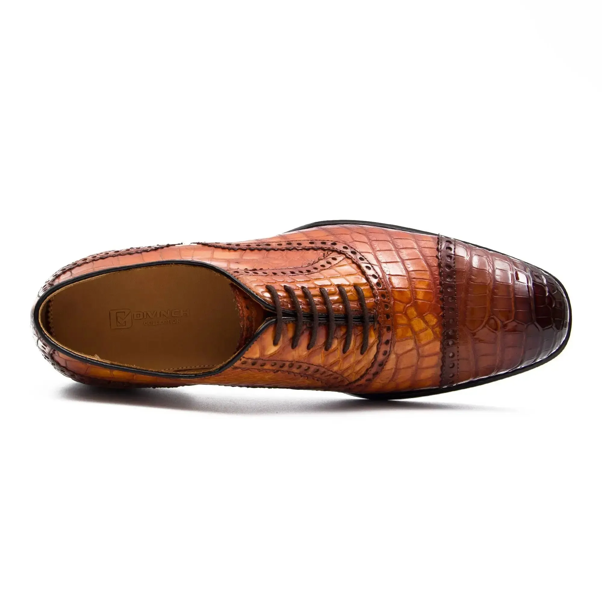 Alligator Skin Oxford Shoes