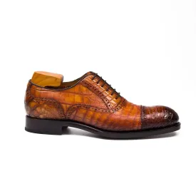 Alligator Skin Oxford Shoes