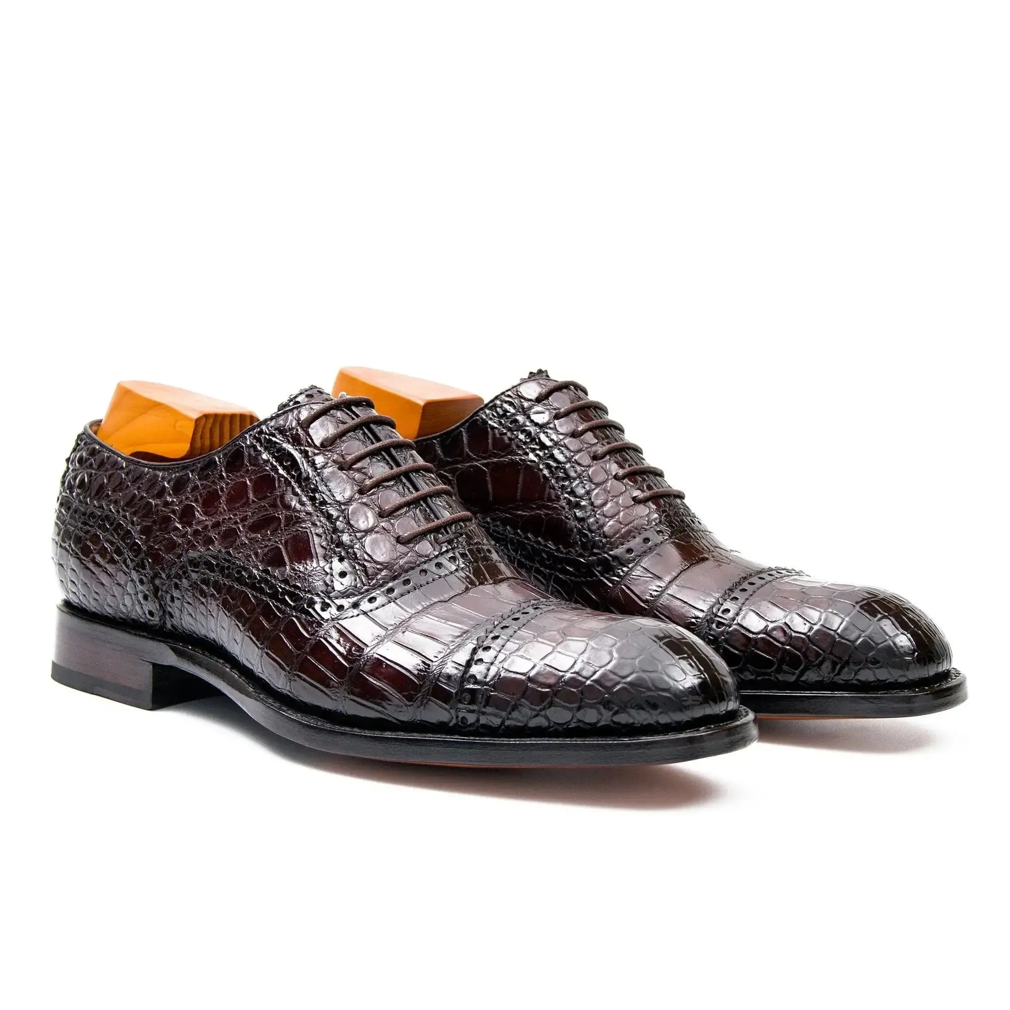Alligator Skin Oxford Shoes