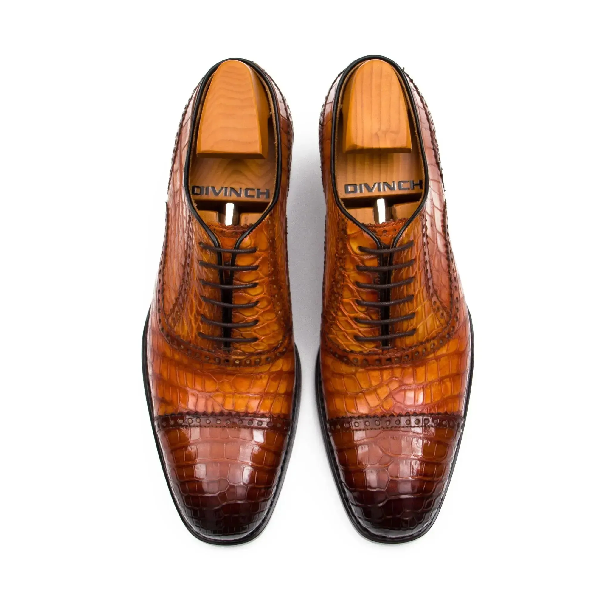 Alligator Skin Oxford Shoes