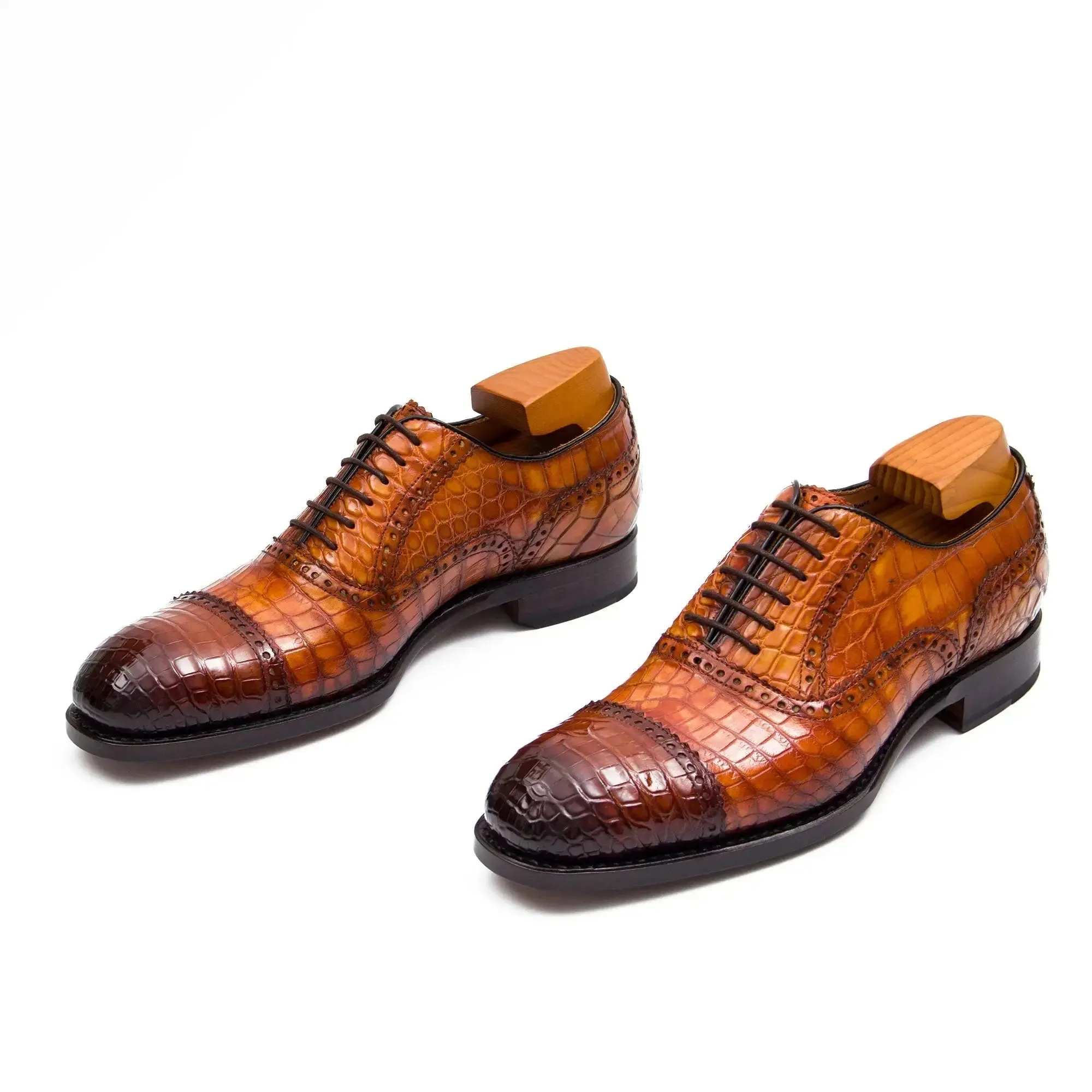 Alligator Skin Oxford Shoes