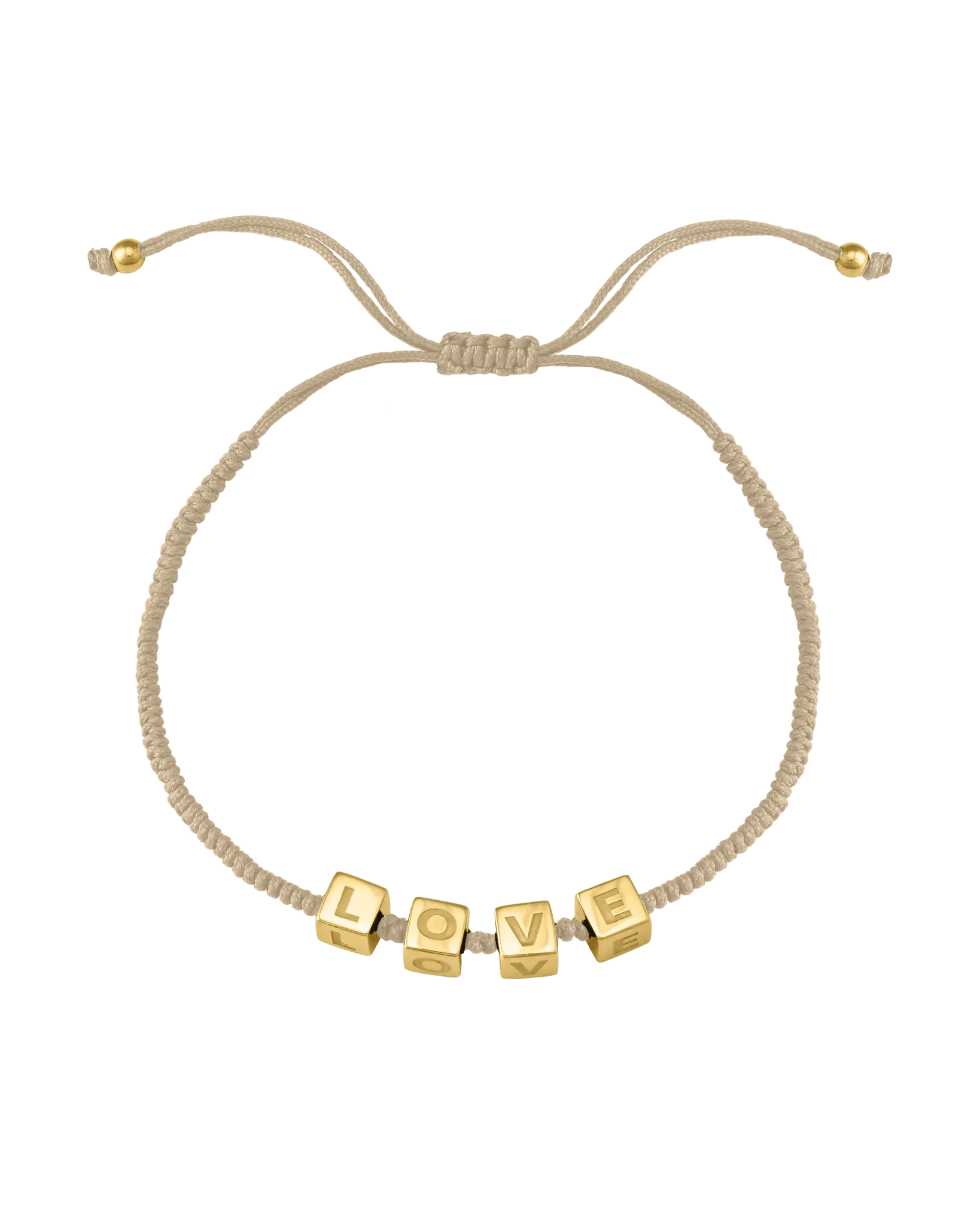 Alpha Block Bracelet - 18K Gold Vermeil