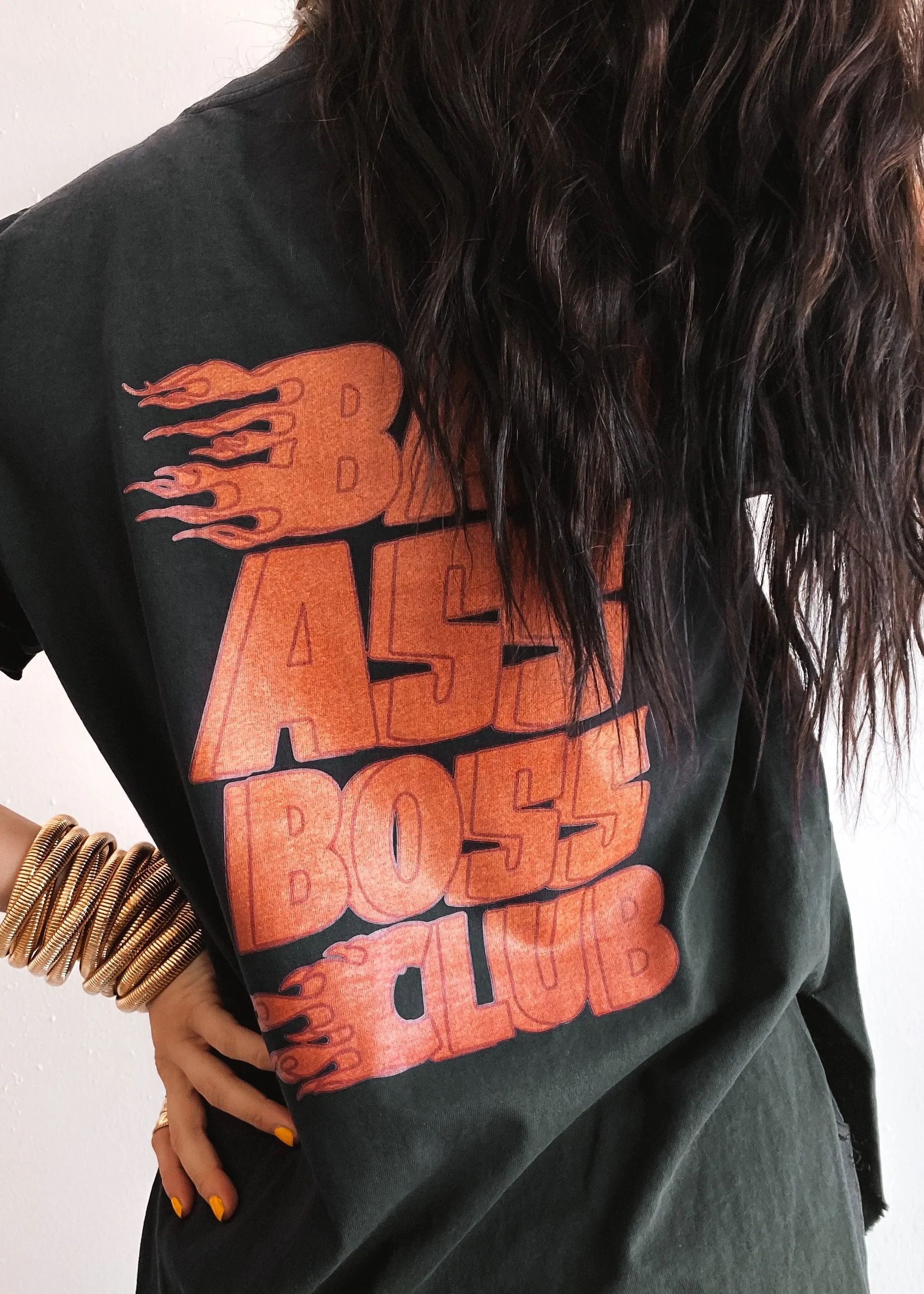 BAD ASS BOSS CLUB SIDE SLIT TEE