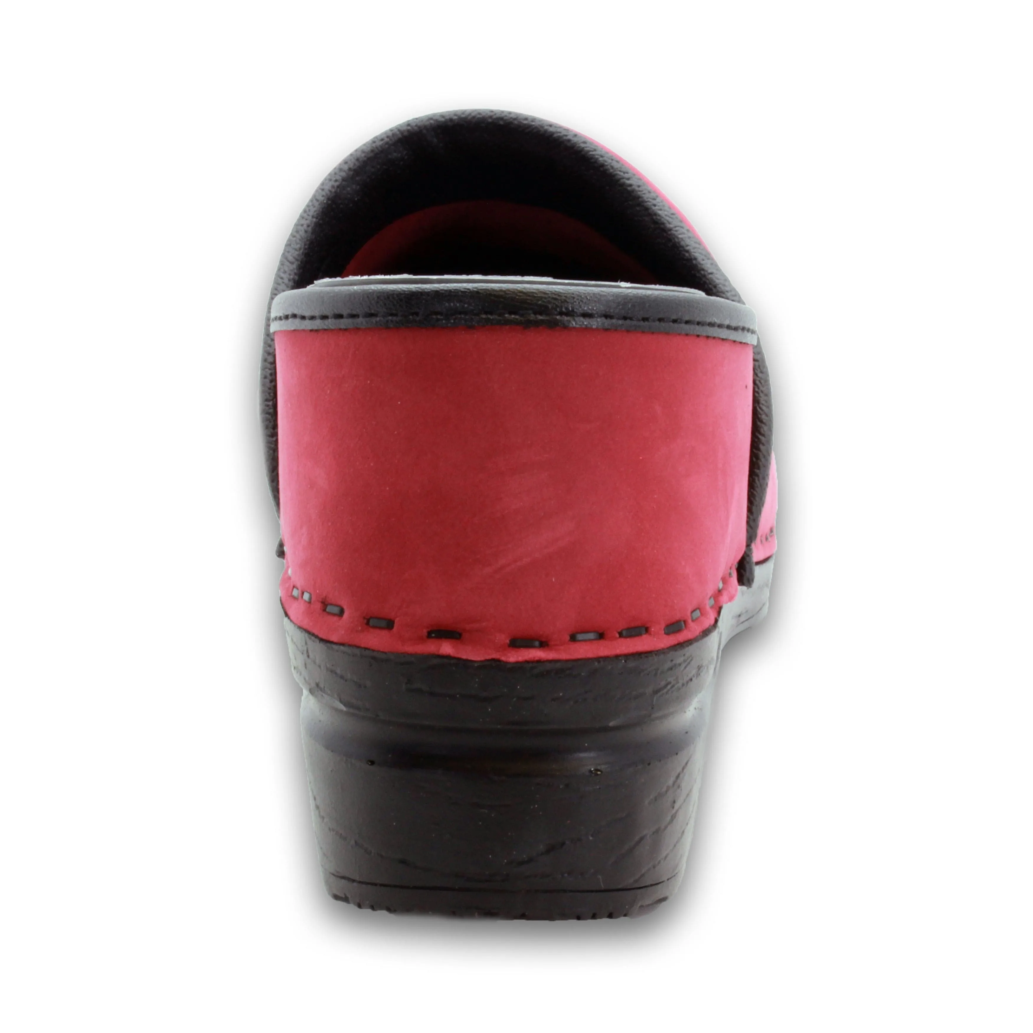 BJORK PROFESSIONAL LEAH in Berry Oiled Leather Clogs - CLOSEOUT