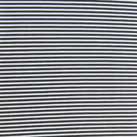 Black and White Narrow Stripe Nylon Spandex Swimsuit Fabric