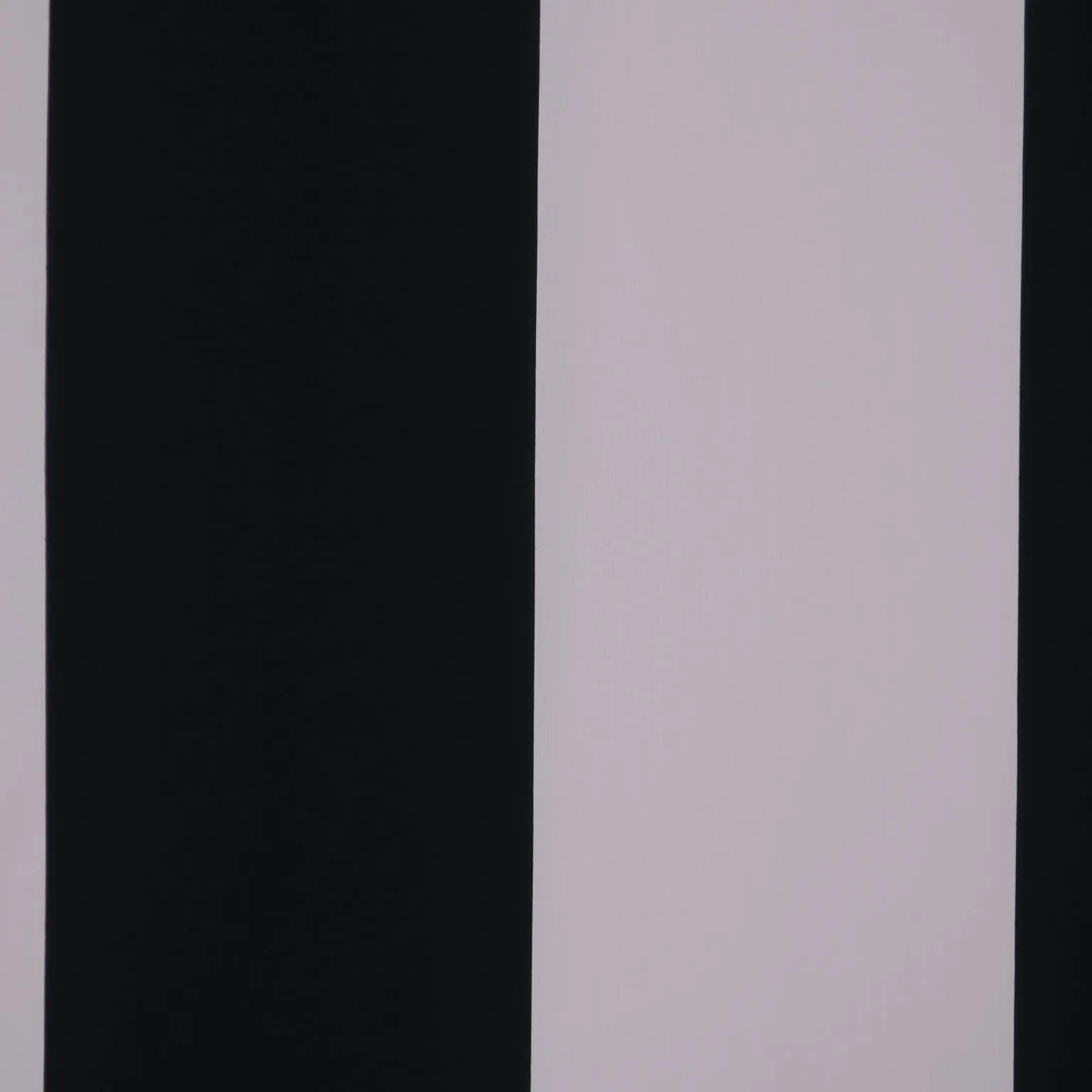 Black and White Stripe Printed Polyester Mikado Fabric