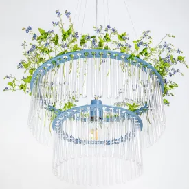 Blue Maria SC Test Tube Chandelier - Double