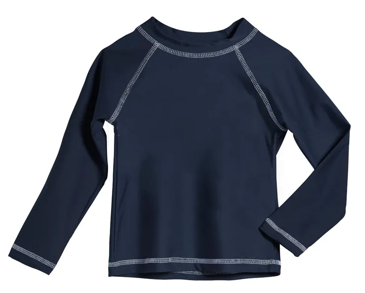 Boys UPF 50  Long Sleeve Rashguard | Navy Blue