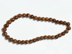 Brown Circular Plastic Beads- 10 mm