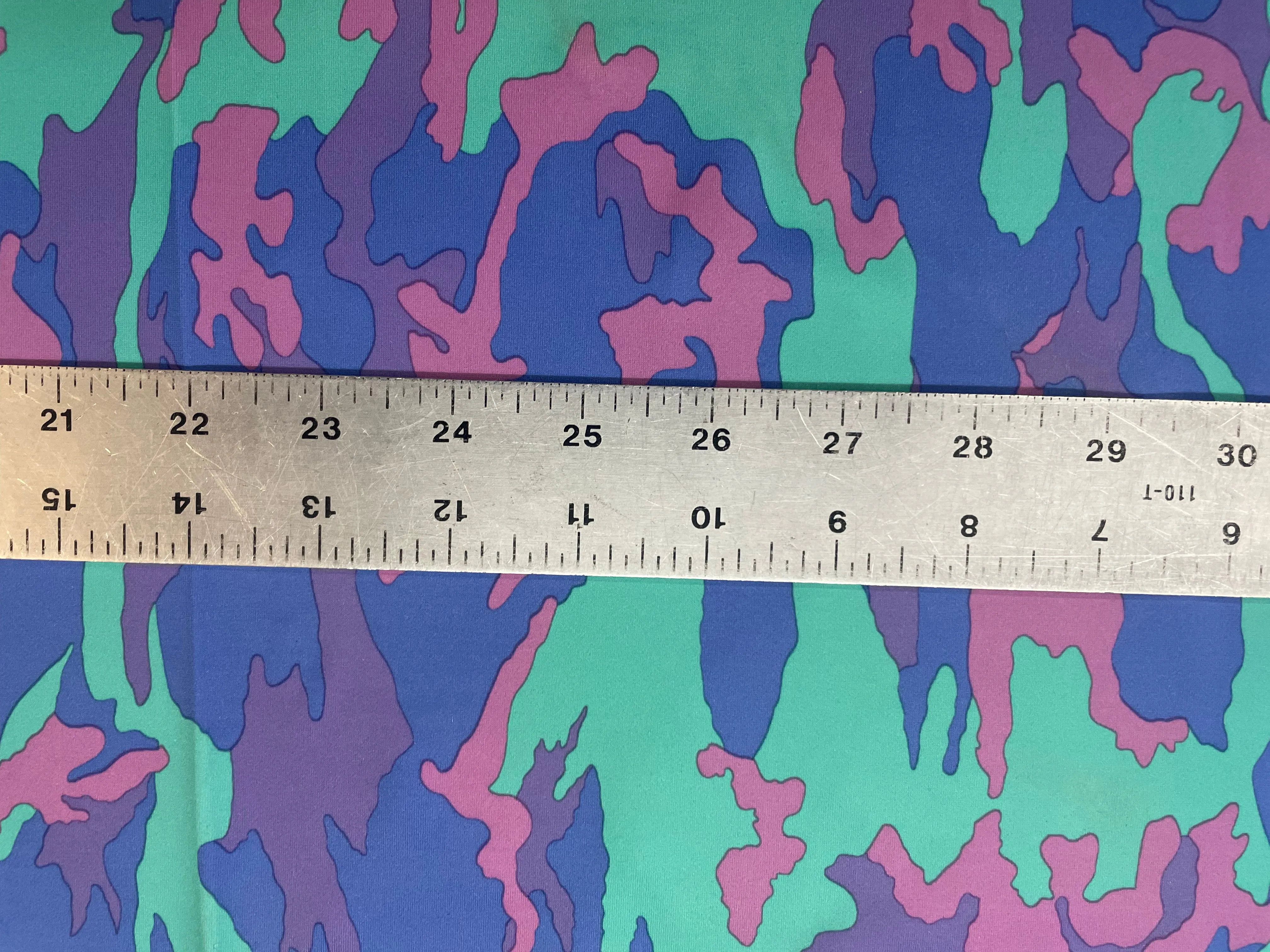 Camo Print Lycra - Green, Blue, Purple, Pink