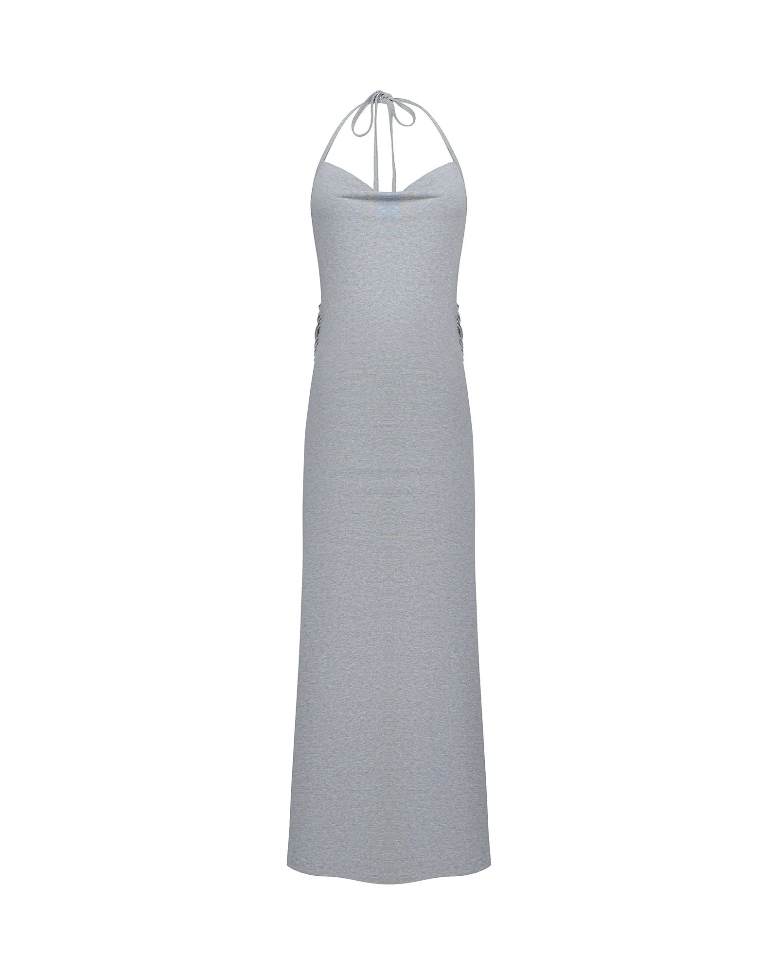Convertible Slit Halter Dress
