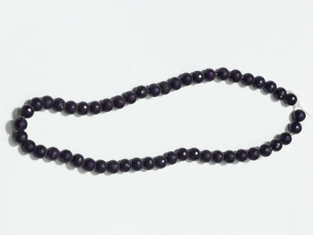 Dark Purple Circular Plastic Beads - 10 mm