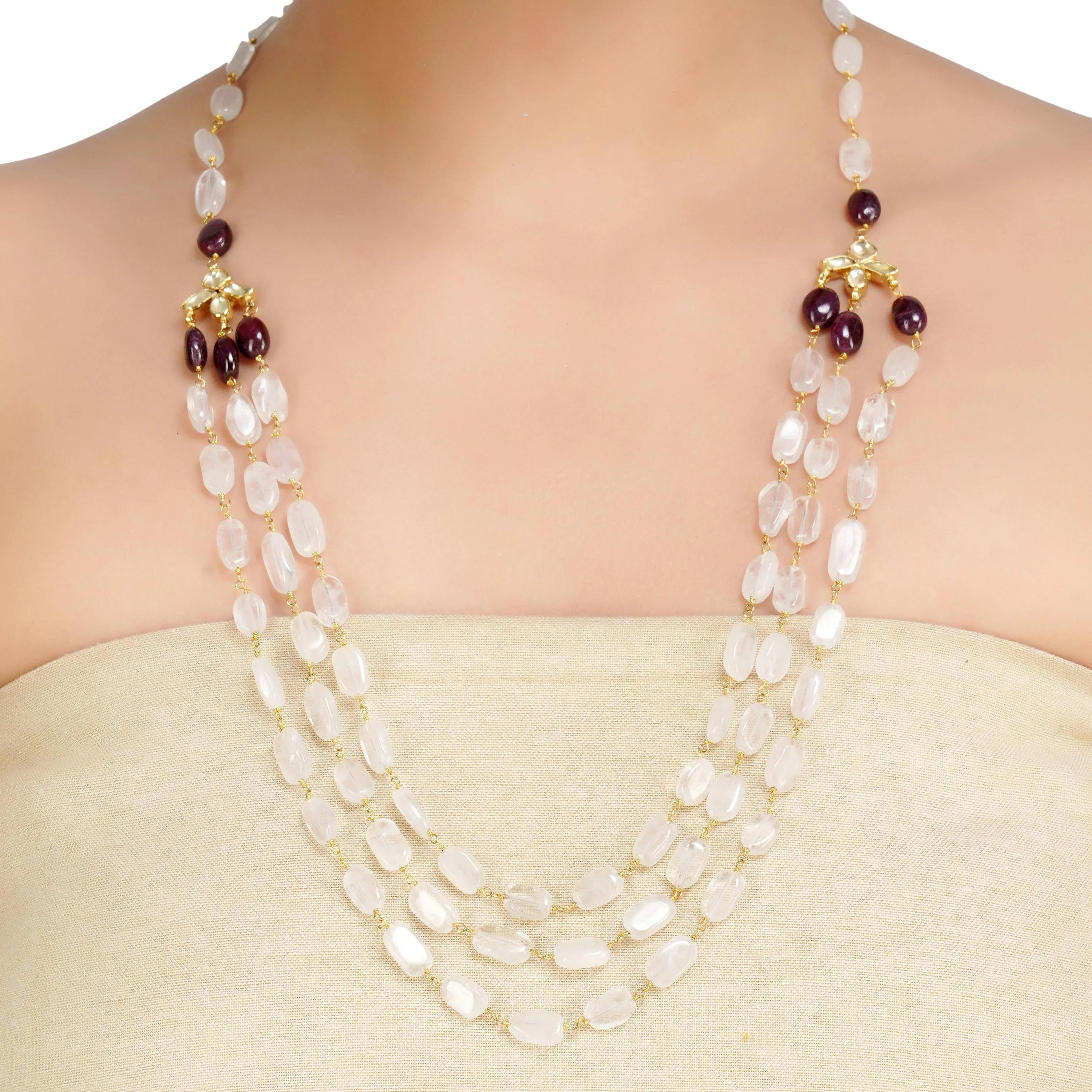 DOR GOLD PLATED KUNDAN NECKLACE