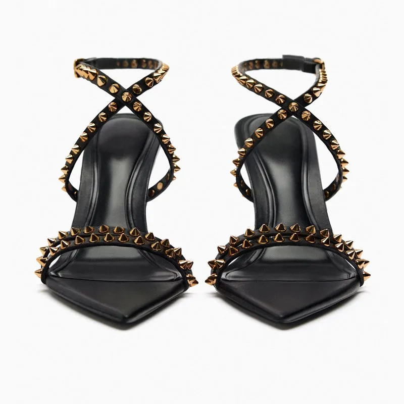 Double-Strap Rivet Shoes