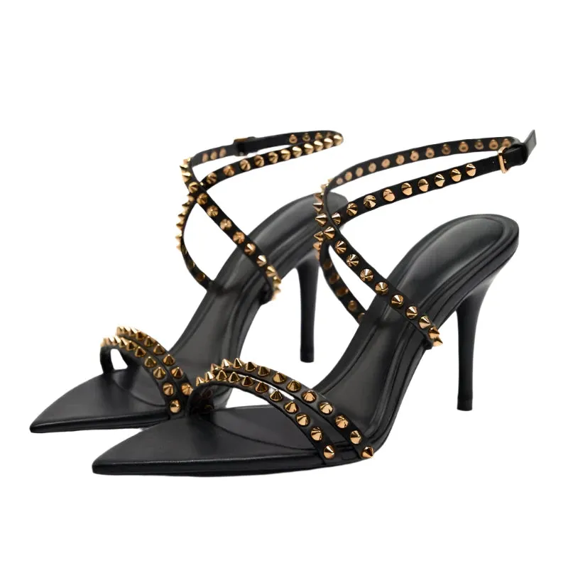 Double-Strap Rivet Shoes
