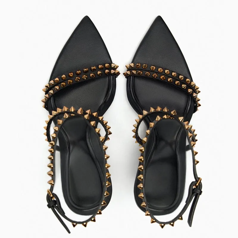 Double-Strap Rivet Shoes
